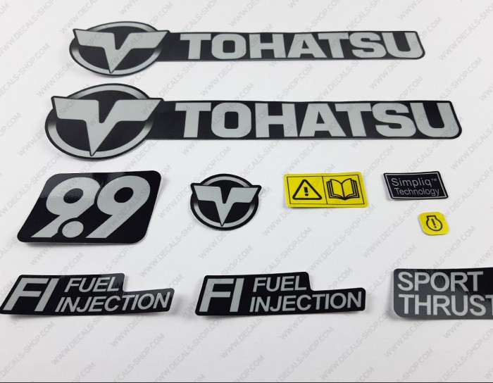Tohatsu 9.9HP Four Stroke Efi Outboard Decal Kit